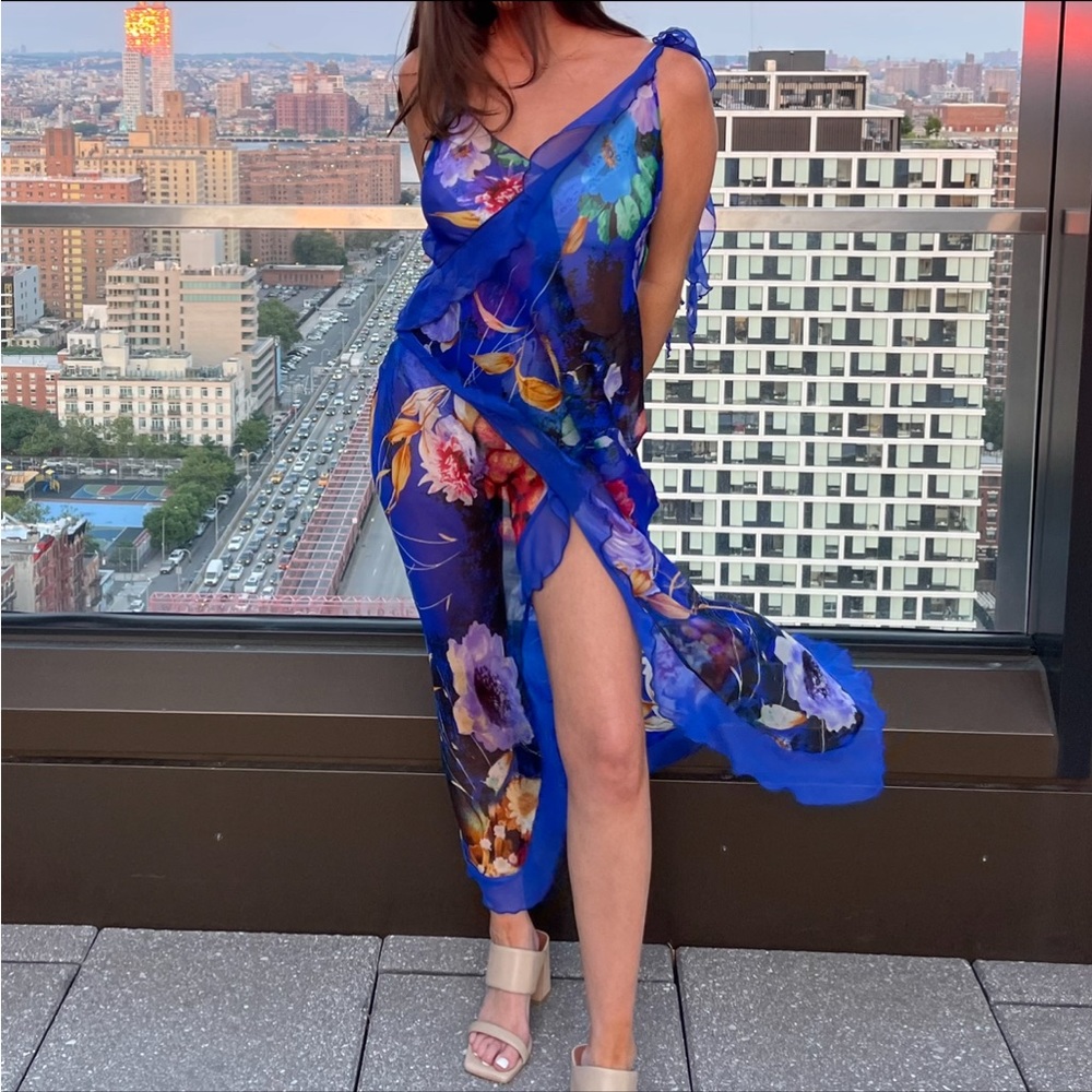 Dana Foley NYC: Yvonne Ruffle Dress - floral